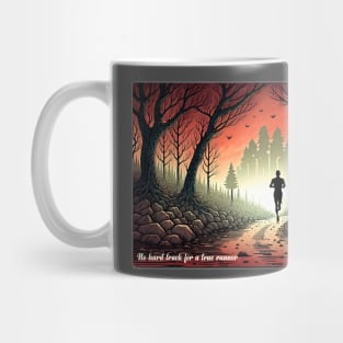 No hard track for a true runner Mug